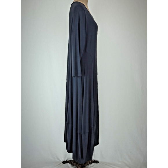 COMFY USA Gray Modal Heathered Dress BEAUTIFUL ON!!! XL Balloon #0095 - Picture 4 of 7